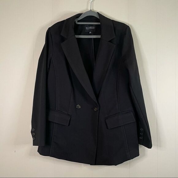 Eloquii Piped Blazer  - Picture 1 of 6